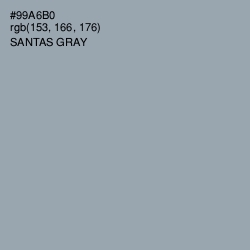 #99A6B0 - Santas Gray Color Image
